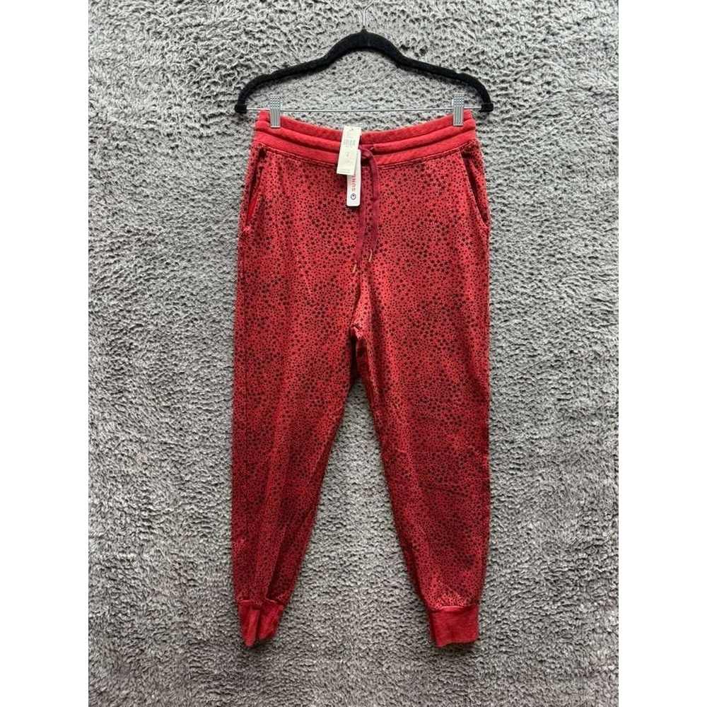 NWT Sundry Stars High Rise Knitted Drawstring Sweatpants Wine Red Womens Size 2
